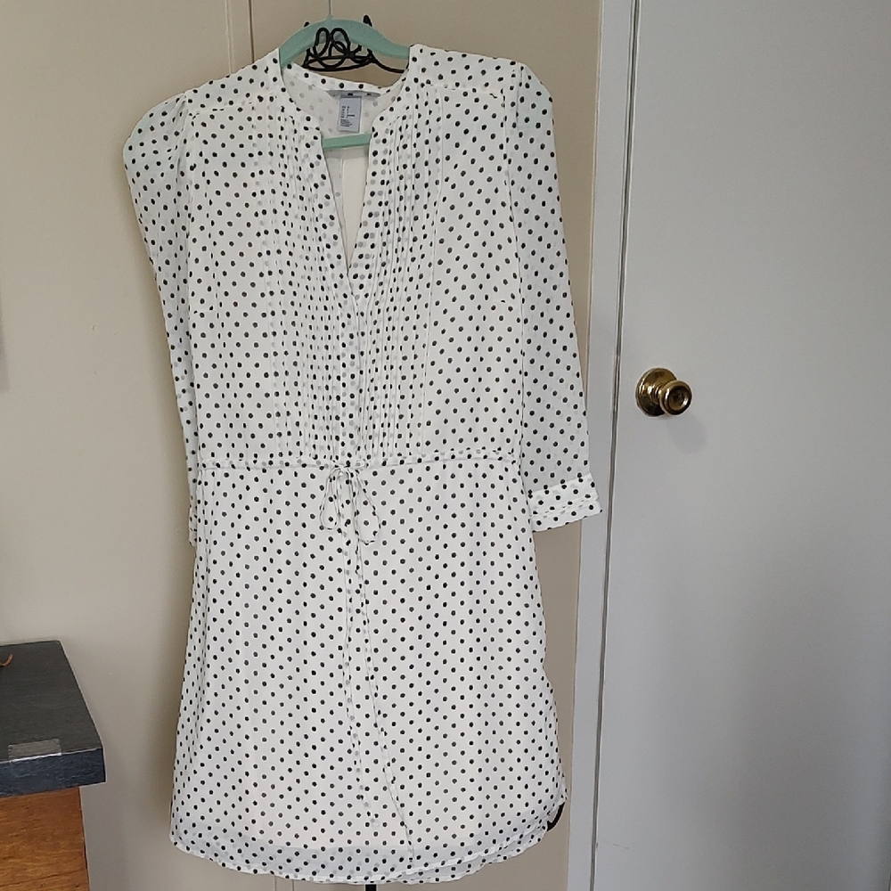 White Polka Dot Dress